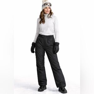 OBERMEYER HydroBlock Waterproof Ski Snow Pants Black Womens 12 Winter Outdoor